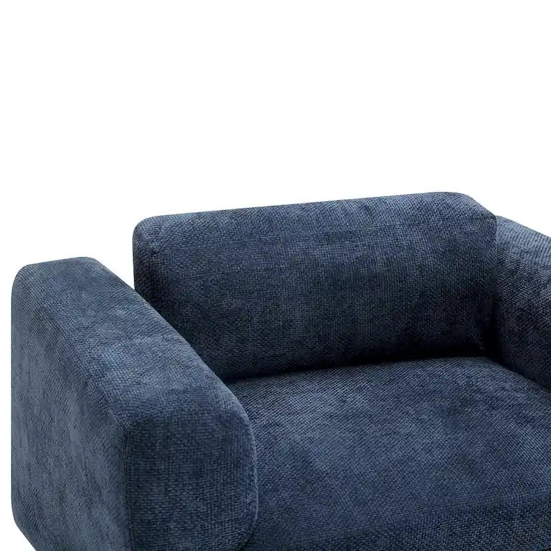 Poltrona moderna oversize comoda poltrona per camera da letto ufficio appartamento, tessuto in velluto intrecciato