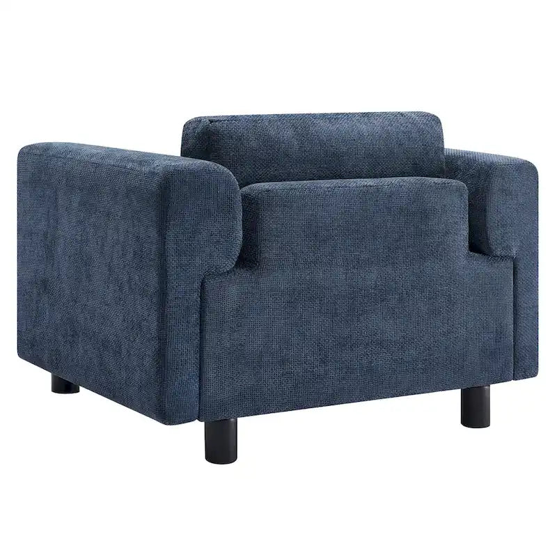 Poltrona moderna oversize comoda poltrona per camera da letto ufficio appartamento, tessuto in velluto intrecciato
