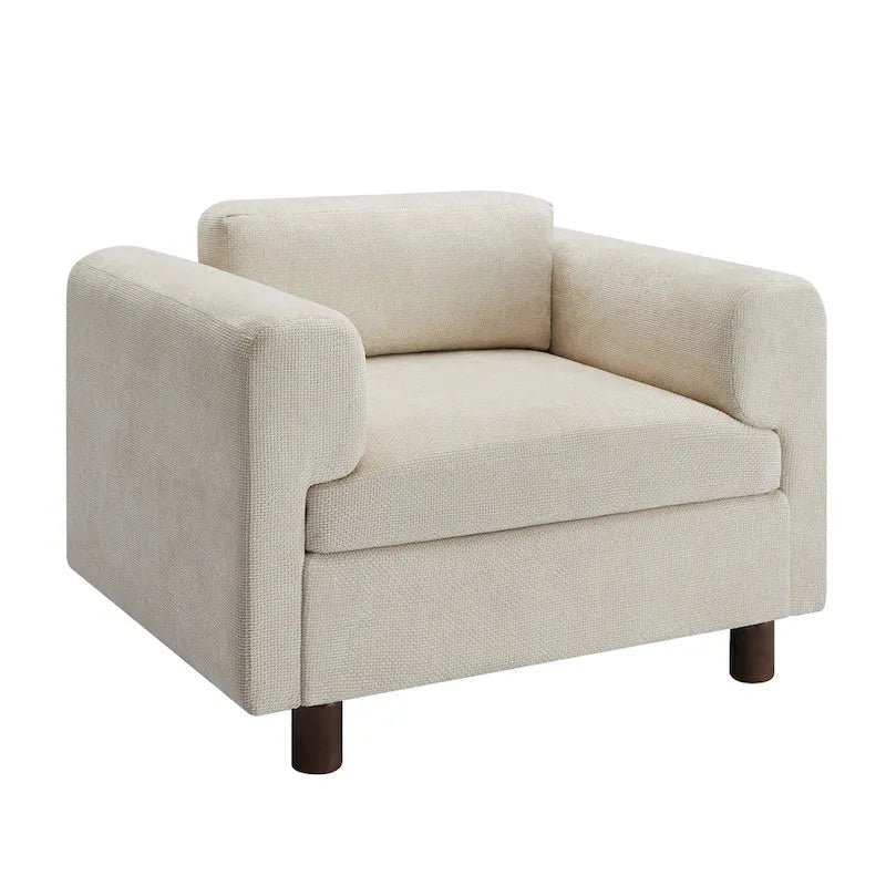 Poltrona moderna oversize comoda poltrona per camera da letto ufficio appartamento, tessuto in velluto intrecciato