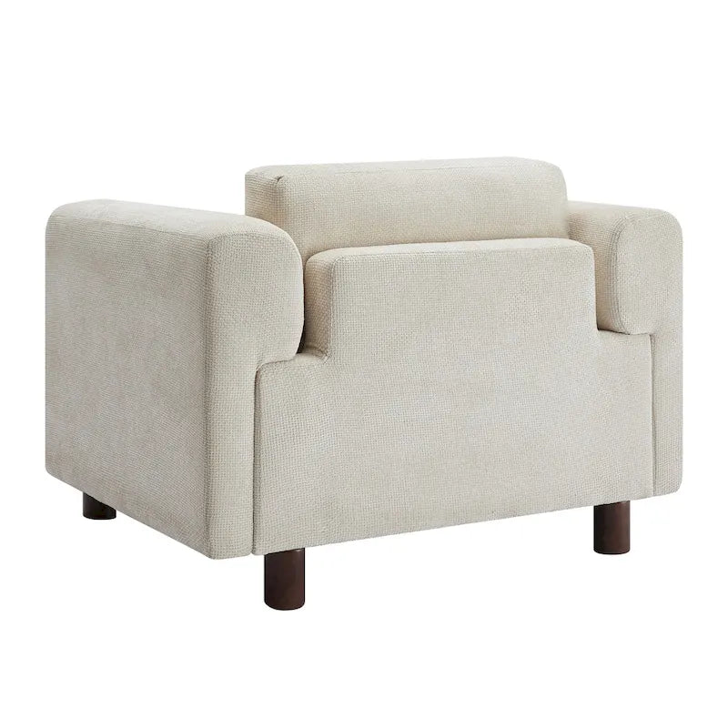 Poltrona moderna oversize comoda poltrona per camera da letto ufficio appartamento, tessuto in velluto intrecciato