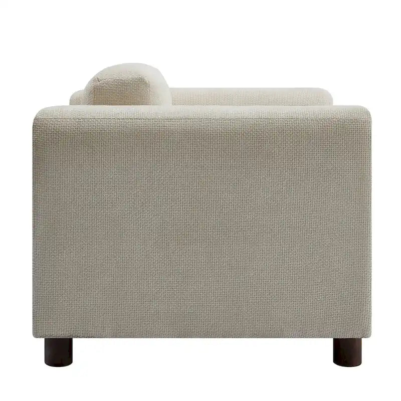 Poltrona moderna oversize comoda poltrona per camera da letto ufficio appartamento, tessuto in velluto intrecciato
