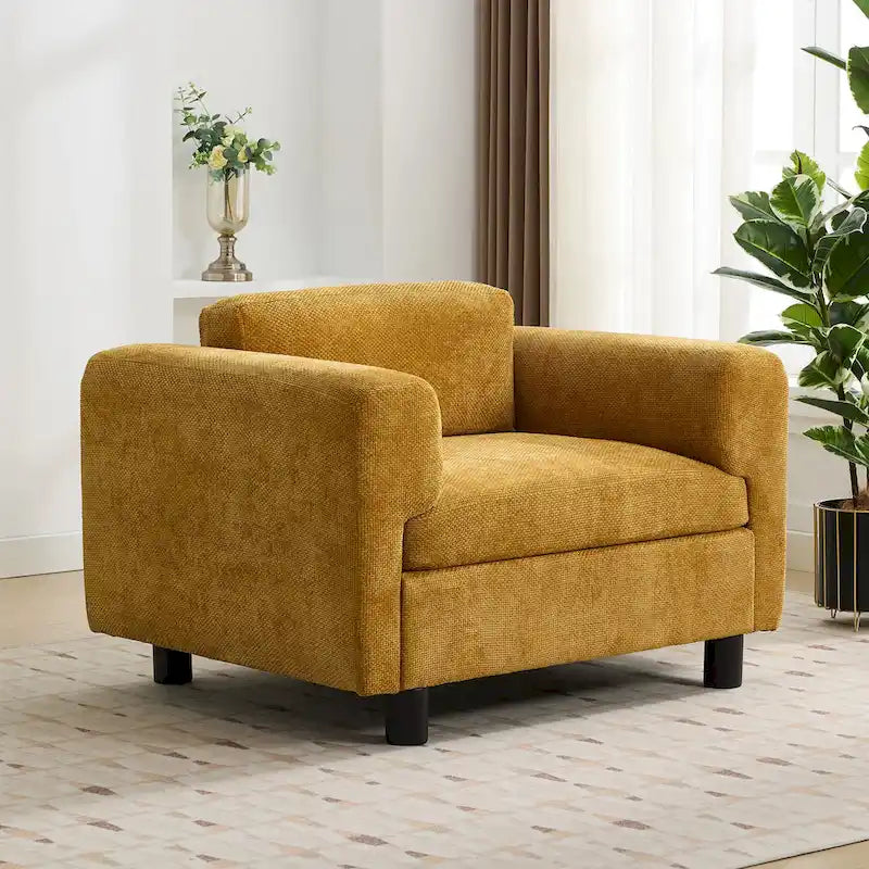 Poltrona moderna oversize comoda poltrona per camera da letto ufficio appartamento, tessuto in velluto intrecciato