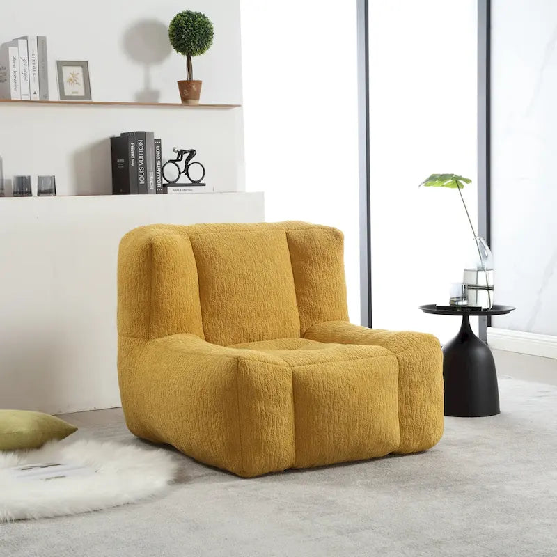 Moderna poltrona reclinabile per adulti con memory foam ad alta densità e 1 poggiapiedi per camera da letto e sala lettura
