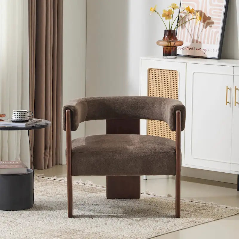 Christopher Knight Home - Emery Poltrona moderna in tessuto bouclé