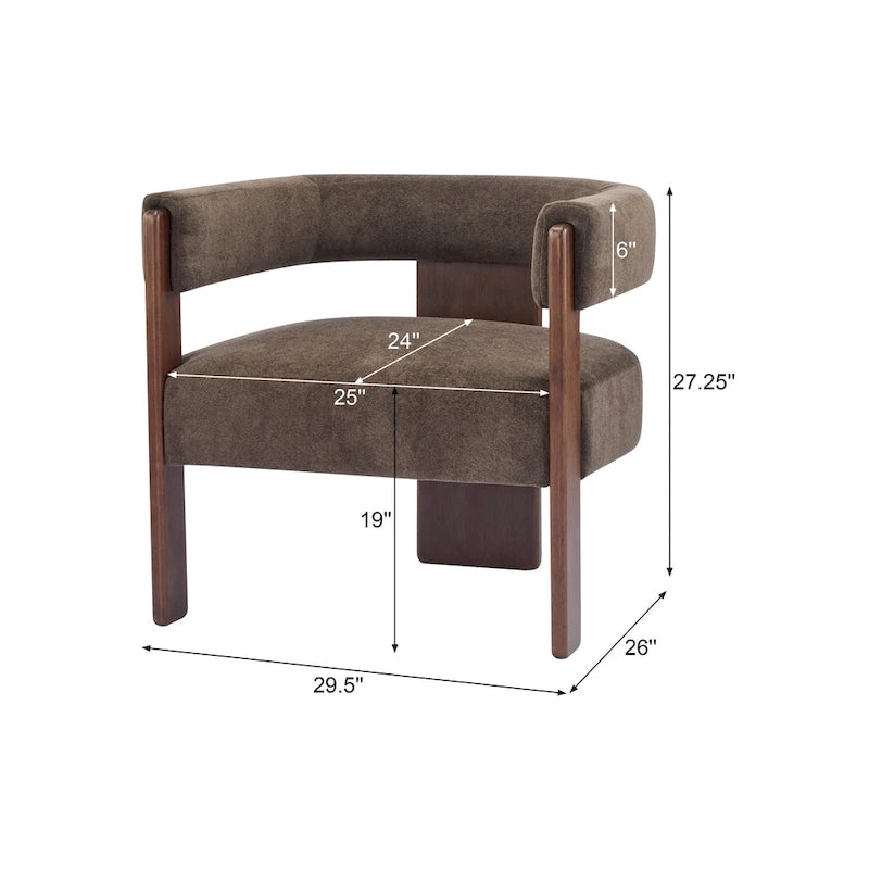 Christopher Knight Home - Emery Poltrona moderna in tessuto bouclé