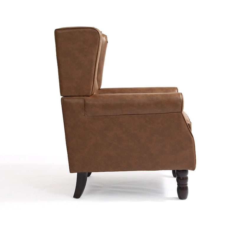 Set di 2 Poltrone Accent Vegane Imbottite con Bottoni