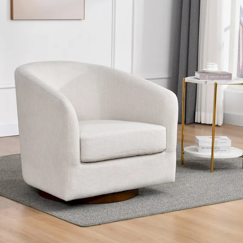 Poltrona girevole moderna a botte da 31 W