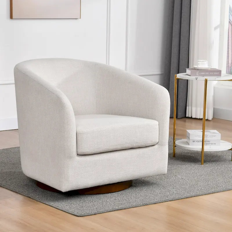 Poltrona girevole moderna a botte da 31 W