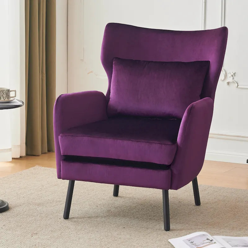 Poltroncina in Velluto 32 Wing Back
