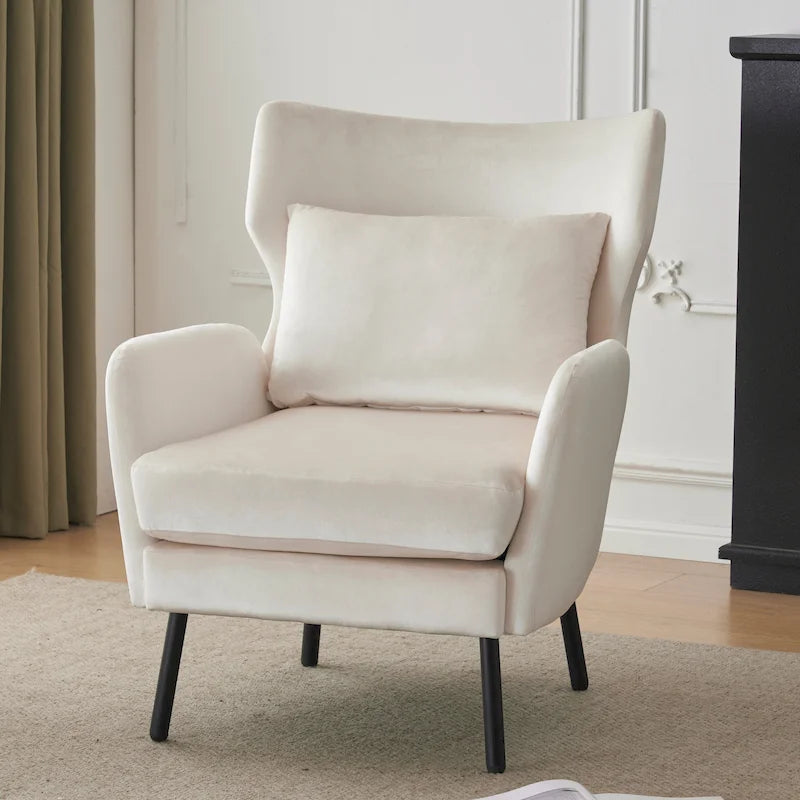 Poltroncina in Velluto 32 Wing Back