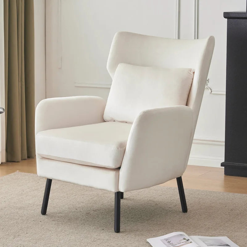 Poltroncina in Velluto 32 Wing Back