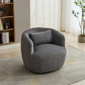Drehbarer Cord-Sessel im Fassdesign