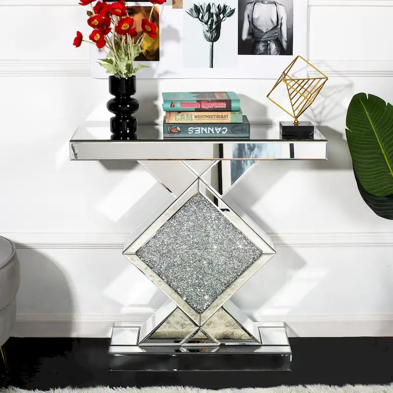Console contemporanea a specchio