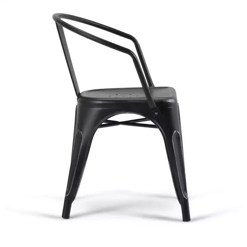 Set da pranzo WyndenHall Elisse Moreno 9 pezzi nero anticato/argento