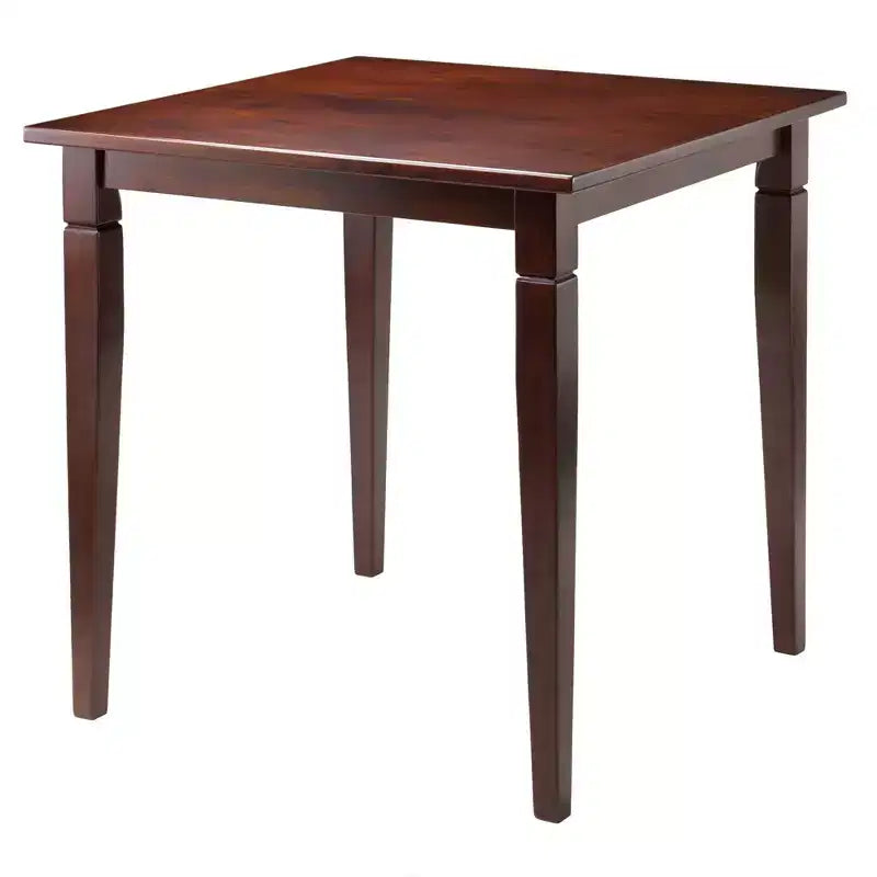 Set 3 pz tavolo da pranzo Kingsgate con 2 sedie Hamilton Ladder Back Legno/Marrone - Winsome: Moderno di metà secolo, Quadrato, Fisso
