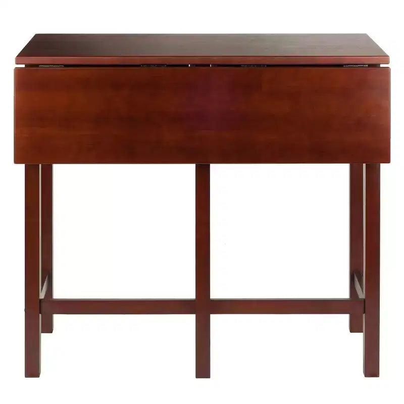 Winsome Set Sala da Pranzo 3 Pezzi Lynnwood a Goccia d'Acqua ad Altezza Bar con Sgabelli, Legno/Noce: Stile Moderno di Metà Secolo, Set Tavolo da Pub a 4 Posti