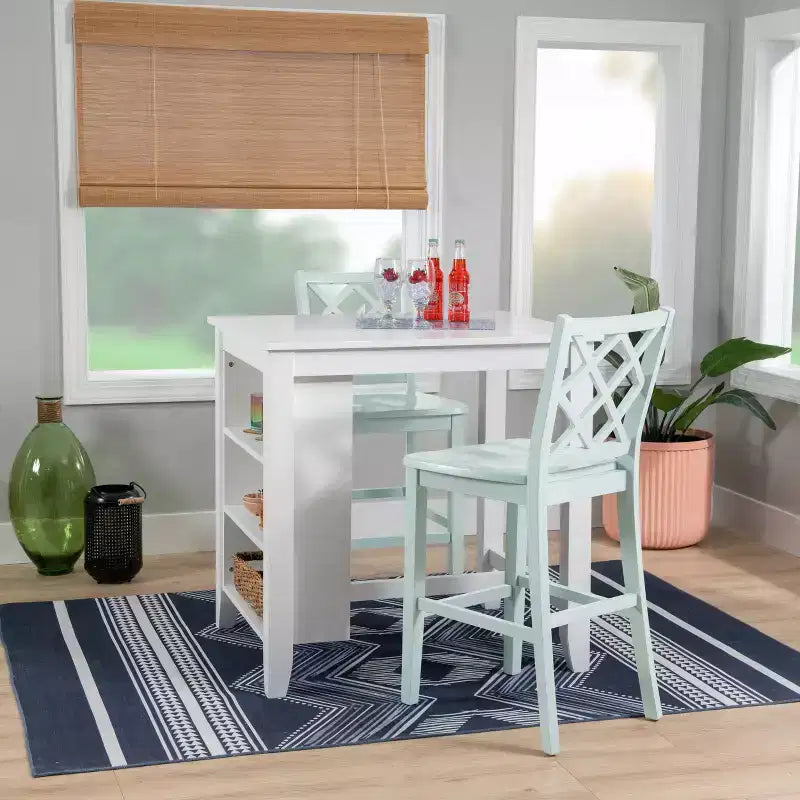 Set pranzo 3 pezzi Powell Shelby altezza bancone Menta