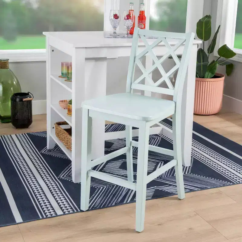 Set pranzo 3 pezzi Powell Shelby altezza bancone Menta