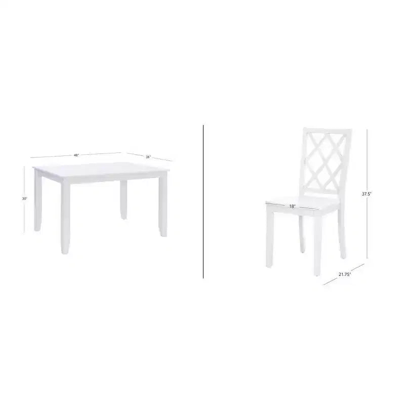 Set da pranzo rettangolare altezza bancone 5 pezzi Shelby di Powell
