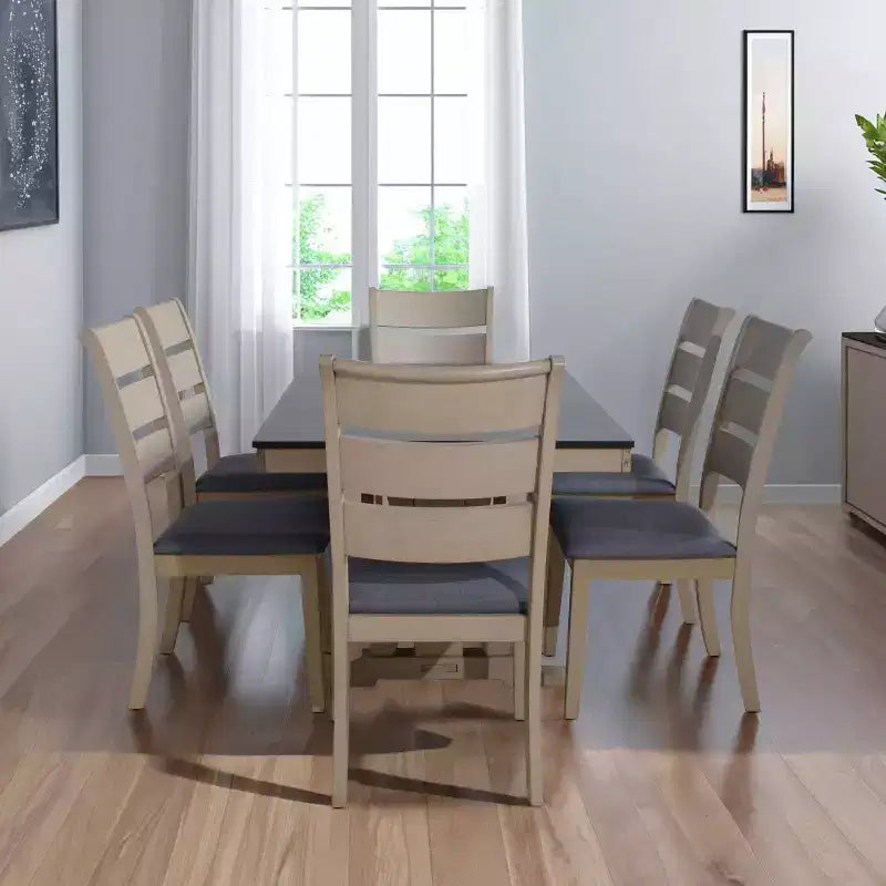 Home Design Set da pranzo Talon 7 pezzi grigio