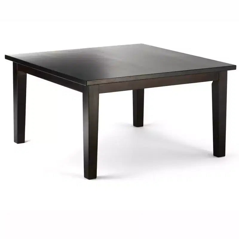 Set da pranzo Franklin 9 pz in legno massello marrone - WyndenHall: tavolo quadrato, 8 sedie Parson