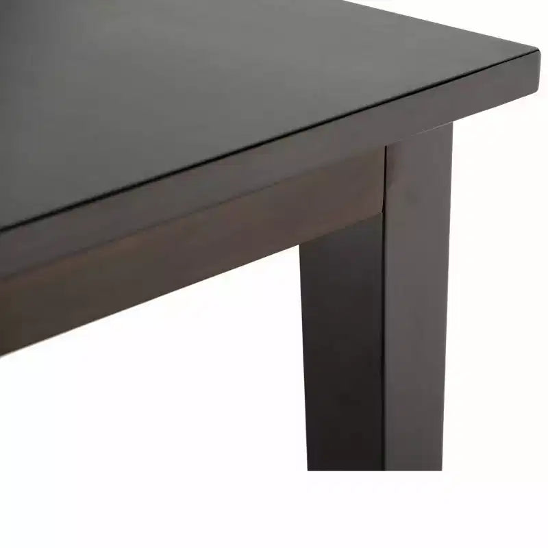 Set da pranzo Franklin 9 pz in legno massello marrone - WyndenHall: tavolo quadrato, 8 sedie Parson