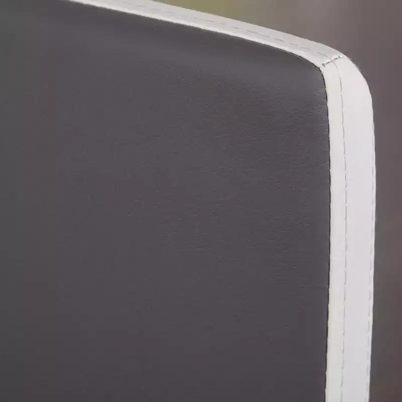 Set da pranzo retrò Torrance di Buylateral, 5 pezzi, con sedili imbottiti e schienali alti, bianco/cromo/grigio
