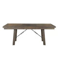 Dex 6pc Extendable Dining Table Set: Smokey Finish, Turnbuckle Detail - Picket House Furnishings