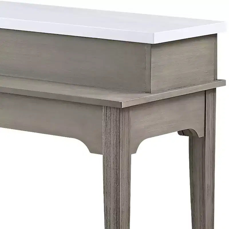 Set da pranzo Acme Furniture 76" Wandella con tavolo con ripiano in marmo, mobiletti e sgabelli con borchie