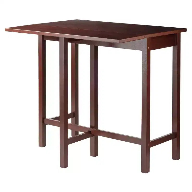 Set da pranzo da 3 pezzi Lynnwood, altezza bancone, con foglie a goccia da 24", sgabelli a sella - Winsome: Salvaspazio, 4 posti a sedere