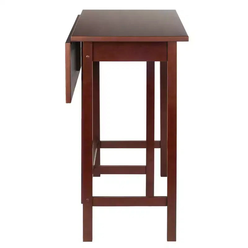 Set da pranzo da 3 pezzi Lynnwood, altezza bancone, con foglie a goccia da 24", sgabelli a sella - Winsome: Salvaspazio, 4 posti a sedere