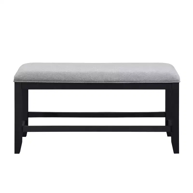 Set da pranzo alto Yves 6 pezzi con contenitore color carbone - Steve Silver Co.