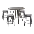 5pc Portland Counter Height Dining Set Gray - Steve Silver Co.