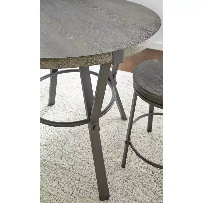 Set da pranzo 5 pezzi Portland altezza bancone grigio - Steve Silver Co.