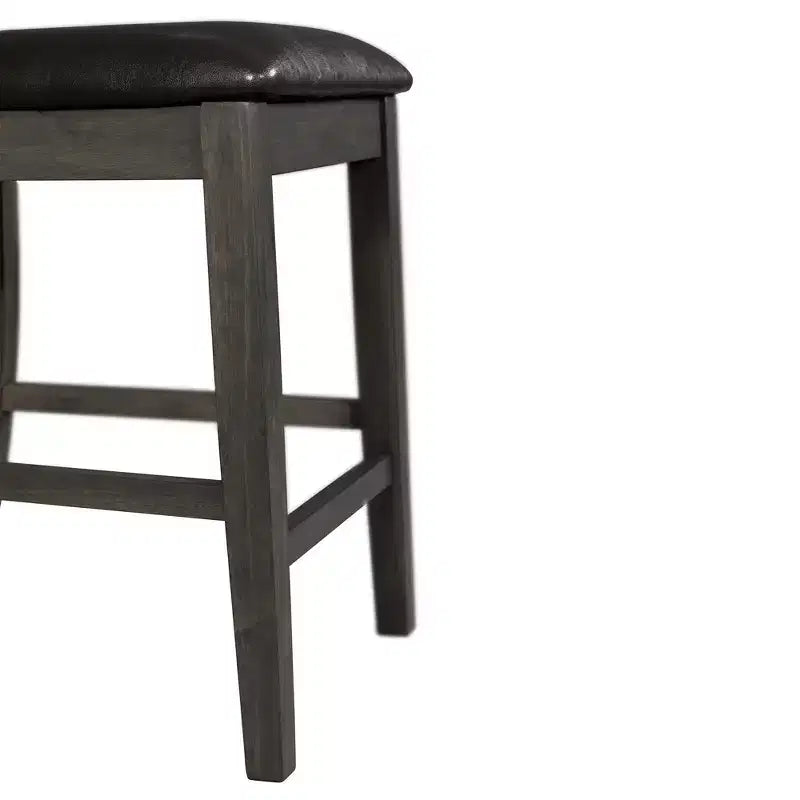Set da pranzo Alexa 7 pezzi altezza bancone Picket House Furnishings marrone: sedie moderne imbottite, struttura in legno