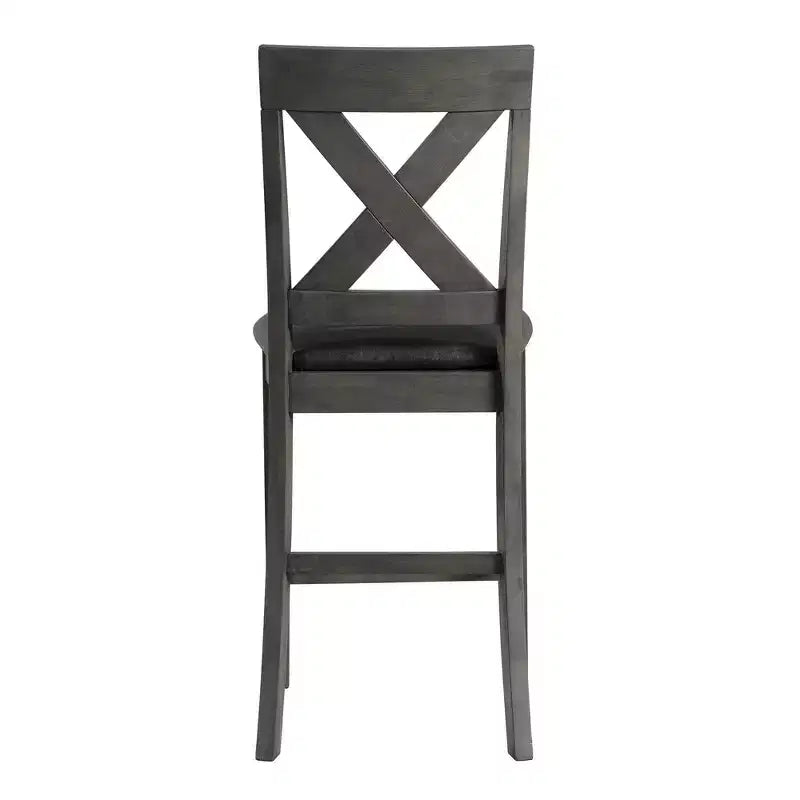 Set da pranzo Alexa 7 pezzi altezza bancone Picket House Furnishings marrone: sedie moderne imbottite, struttura in legno