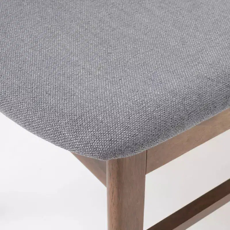 Set da pranzo rettangolare Lucious 5 pezzi grigio scuro/noce - Christopher Knight Home: stile scandinavo, 4 sedie imbottite