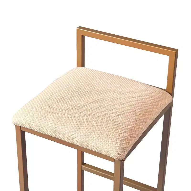 Teamson Home Marmo Set da pranzo con tavolo da colazione e piano effetto marmo in ottone: 3 pezzi, stile moderno, finitura laccata, sgabelli imbottiti