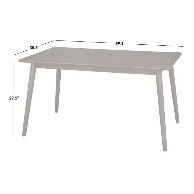 Lifestorey Set da Pranzo Rettangolare Moderno di Metà Secolo Newington da 5 Pezzi Noce/Moka