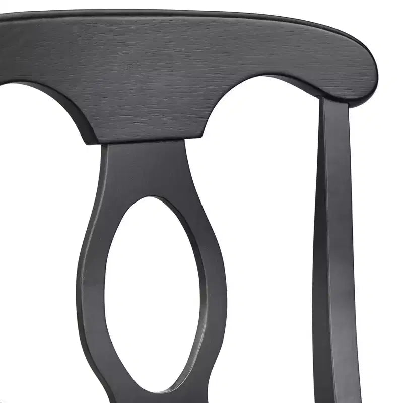 Buylateral set da pranzo Thorton Farmhouse nero rotondo da 40" 3 pezzi