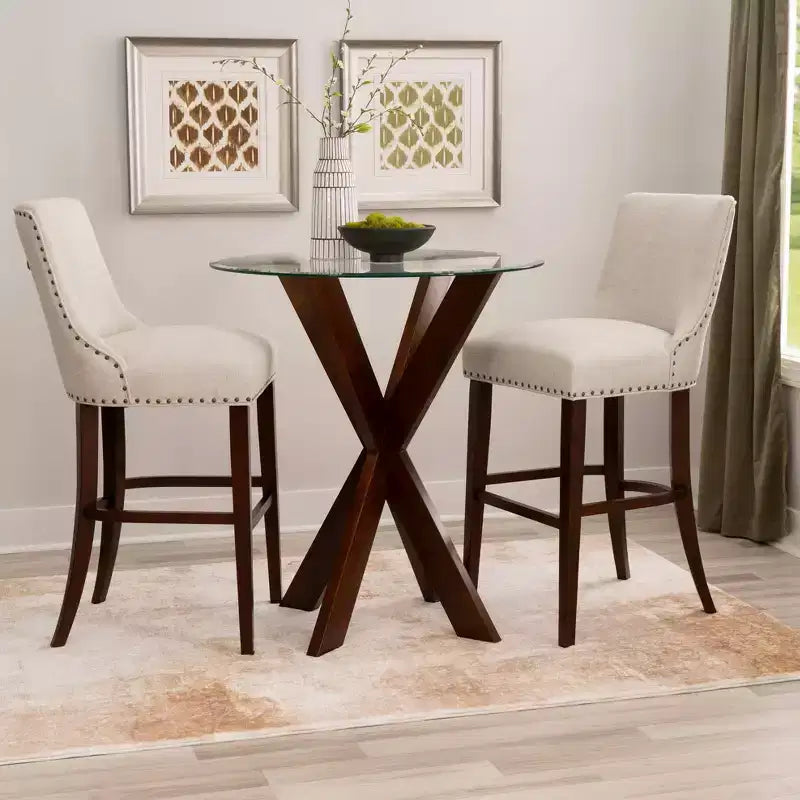 Set da pranzo Axbridge da 3 pezzi Powell Espresso/Naturale