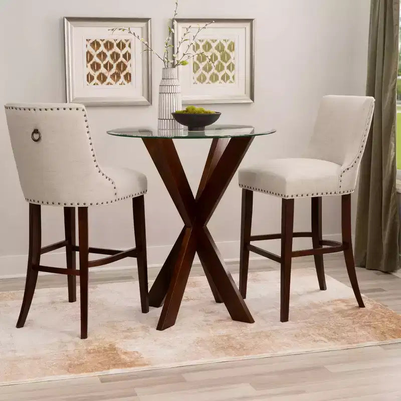 Set da pranzo Axbridge da 3 pezzi Powell Espresso/Naturale