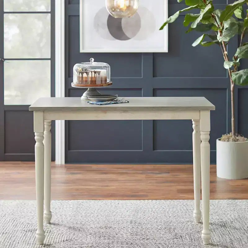 Set da pranzo Lifestorey 3 pezzi Montreal ad altezza bancone, bianco