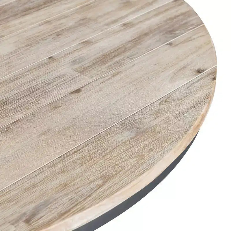 Set da pranzo 5 pezzi rotondo Keaton altezza standard con 4 sedie Beach - Picket House Furnishings: design rustico con piedistallo