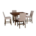 Powell 5pc Barnes Counter Height Dining Set Brown