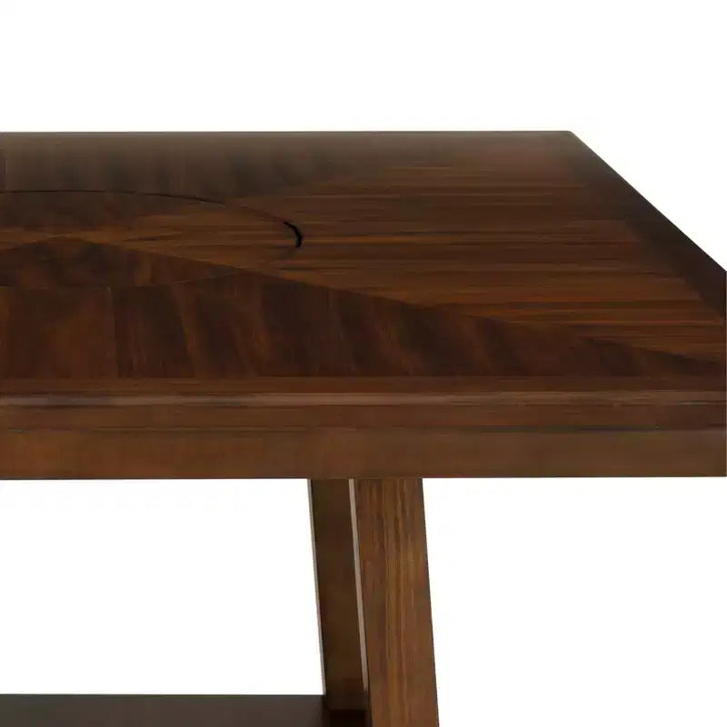 Set da pranzo Powell Barnes altezza bancone 5 pezzi marrone