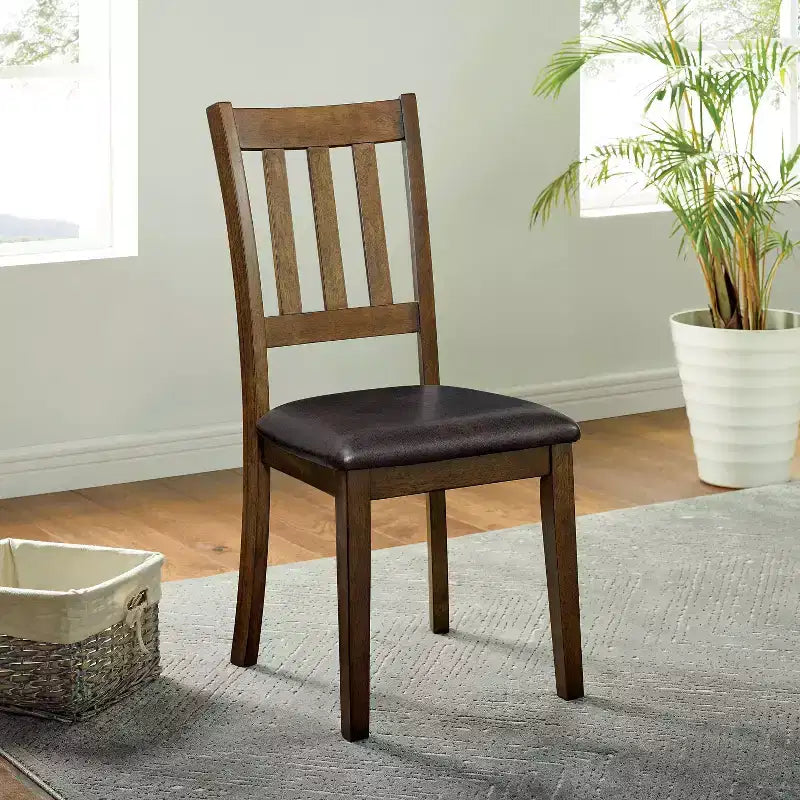 Tavolo da pranzo rotondo imbottito Hedgecrow 5 pz, marrone scuro - HOMES: Inside + Out