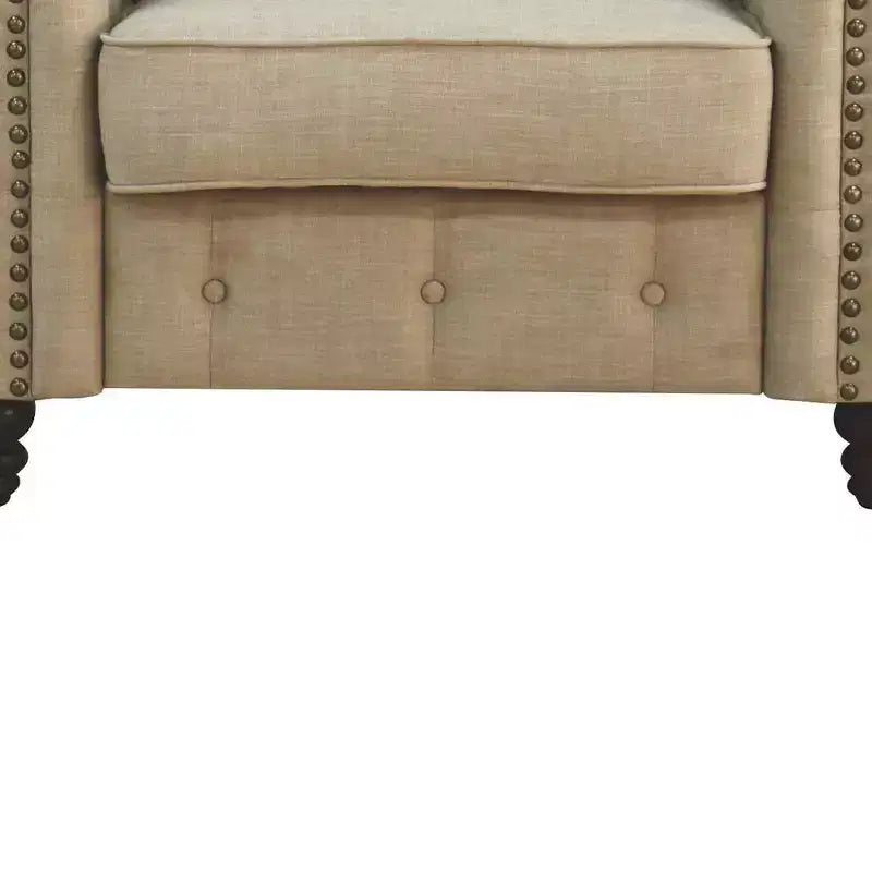 Aurelia Accent Chairs Beige Linen