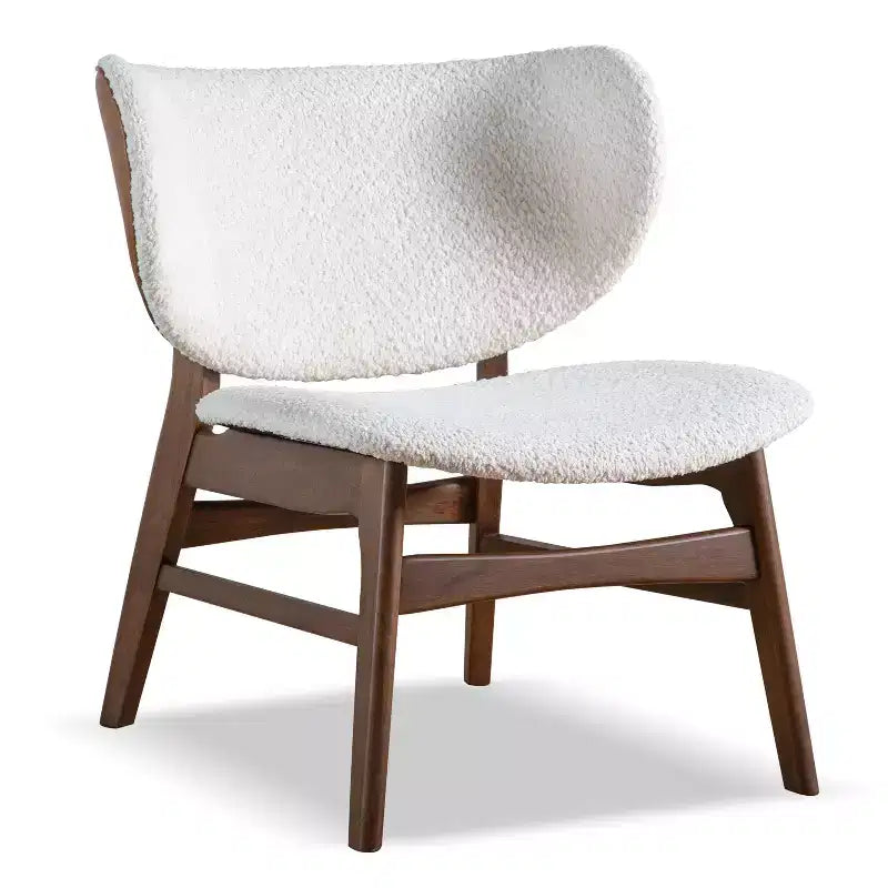 HOMES: Inside + Out 2pc River Run Mid-Century Modern Accent Table Set with Chair Walnut