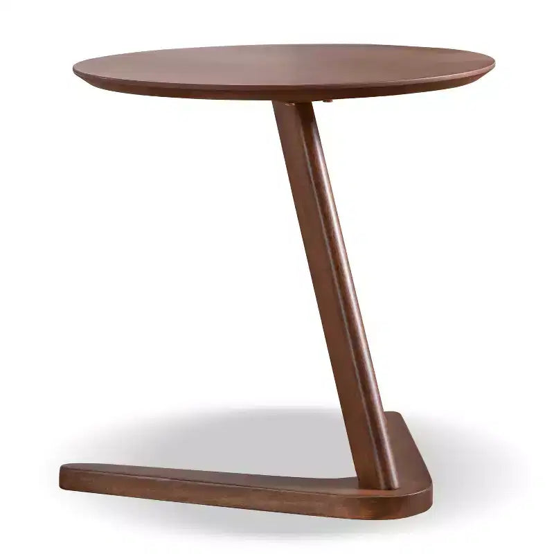 HOMES: Inside + Out 2pc River Run Mid-Century Modern Accent Table Set with Chair Walnut